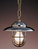 Suspension en laiton antique design en verre Ø 22 cm
