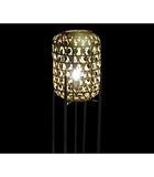 Lampadaire en Rotin et Pieds Métal Noir