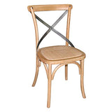 Boléro gg656 Chaises de salle à manger avec dossier en bois, naturel (Lot de 2)