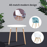 H.J WeDoo Ronde Table de Salle à Manger scandinave Moderne Style rétro Blanche