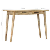 vidaXL Table Console Table d'Entrée Table de Salon Table de Couloir Meuble de Salon Meuble de Couloir Maison 115x40x75 cm Bois de Manguier Massif