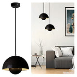 EMISOO Luminaires suspendus à dôme industriel Lampe suspendue au plafond vintage Led Lampe suspendue moderne pour îlot de cuisine Salle à manger Salon