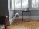 UB+ Enceinte Bluetooth Eupho E2 Légère - Haut-Parleur Connecté Portable - Autonomie 30 h - Basses Puissantes - Speaker sur Pied ou de Table - Baffle Intérieur et Extérieur - Port USB - Blanc