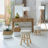 Atmosphera - Tabouret Beige Suzette