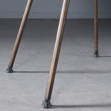 Amrai Chaises de Salle à Manger Chaises d'appoint de café industrielles en Cuir pour Le Cuir Chaises de Club avec accoudoirs en métal - Style rétro, Taille: 46x50x80cm, Noir/Marron
