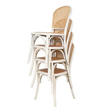 BISCOTTINI INTERNATIONAL ART TRADING Biscottini Thonet 88 x 45 x 45 cm Cuisine | Chaises en Bois Blanches, frêne, Blanc, 88x45x45 cm