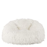 Icon Pouf Classique en Fausse Fourrure, Pouf Gros de Salon, Pouf Fauteuil pour Adultes avec Remplissage