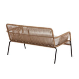 Kave Home - Canapé 2 Places Samanta en Corde Maron 133 cm