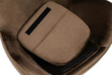 furnigo | Fauteuil design en forme d'oeuf, reproduction, intemporel, beaucoup de couleurs, velours - velours (brun foncé)