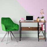 Relaxdays Bureau Pliable,Table Peu encombrante, 2 étagères, pour Travail à la Maison,Chambre d’ado, Choix de Couleurs, Panneau de Particules, Fer, Weiß, 76 x 107 x 55 cm