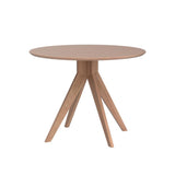 SKLUM Table à Manger Ronde en Bois (Ø100 cm) Sekiz Marron Cendré