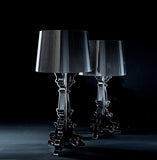 Kartell Bourgie, Lampe de Table, Noir Brillant, Version Dimmable