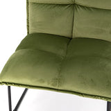Amadeus - Fauteuil Andy Vert en Velours