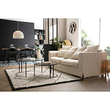 Miliboo Canapé déhoussable 3 Places en Tissu écru Fever