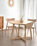 Kave Home - Chaise Safina Finition chêne