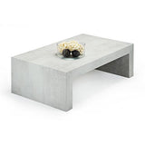 Mobili Fiver, Table Basse, First H30, Béton, 90 x 54 x 30 cm Mélaminé, Made in Italy