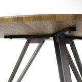 L'Héritier Du Temps Table à Manger Hinsk Ronde Table de Repas Hinsk Design Indus 73x120x120cm