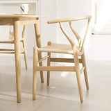 Tomile wishbone Style chaise CH24 / tissé Assise de Chaise/Chaise de salle à manger en bois massif/chaise de Fauteuil en rotin (Couleur: Couleur bois naturel)