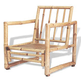 vidaXL Mobilier de Jardin 12 pcs Bambou Salle à Manger Extérieur Salon Jardin