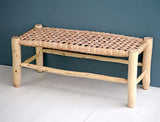 BOHOME LIVING Banc en bois salon, salle à manger, entrée 80cm