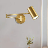 Winlams Applique murale à LED Applique murale intérieure moderne Lampe de chevet Lampe pliante Lampe d'étude simple Lumière chaude (Black) WD180