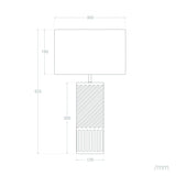 LEDKIA LIGHTING Lampe à Poser Métal et Raphia Artemisa 525xØ300 mm Beige Métal,Rafia pour Décoration Salon, Chambre, Cuisine
