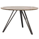 L'Héritier Du Temps Table à Manger Hinsk Ronde Table de Repas Hinsk Design Indus 73x120x120cm