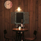 SISVIV Suspension Luminaire Industrielle Vintage Rétro Verre Lustre Lampe Suspendue Edison Culot E27 Éclairage de Plafond pour Cuisine Salle à manger Salon Chambre Restaurant 20CM