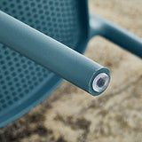 ZZLYZ Chaise en Plastique, Dos Ouvert Et Surface Siège De Design Intégré, Cuisine Bar Salon Négociation Chaise À Manger, Mis 18.1X20.1X31.9 Pouces en Deux Parties,Jaune