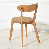 NAN liang Chaise de salle à manger en chêne de style moderne avec chaise amovible avec sièges solides au dossier, 250 lb Soutien