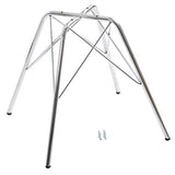 eSituro SDC0050 Lot de 2 Chaises de Salle à Manger Moderne Assise en Similicuir et Pied en métal,Blanc
