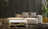 Menzzo OP Table, Verre, Blanc, L120 x P60 x H40