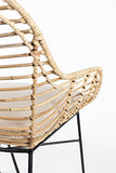 Felis Lifestyle 1200141 Armchair Tiger Rotin avec coussin 57x60x79 cm