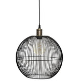 Suspension "Noa" - métal fialire - noir D34 cm - Atmosphera créateur d'intérieur