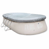 Alice's Garden - Kit Piscine géante Complet - Onyx Grise - autoportante Ovale 5,4x3m avec Pompe de Filtration, bâche de Protection, Tapis de Sol et échelle, Piscine Hors Sol autostable,
