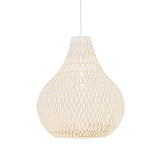 QAZQA lina - Grande suspension Design - 1 lumière - Ø 450 mm - Blanc - Design,Rétro - Éclairage intérieur - Salon I Chambre I Cuisine I Salle à manger