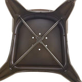 Chaise de salle à manger en métal Chaise de jardin 4 pièces Chaise de salle à manger en acier moderne industrielle Chaise de cuisine Tolix Chaise empilable en métal Chaise d'extérieur intérieure Noir