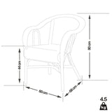PACIFIC linea Fauteuil OLOT - Osier/Rotin