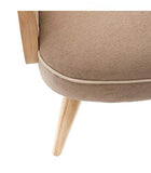 Atmosphera - Fauteuil Taupe accoudoir Tissage cannage pour Chambre d'enfant H 56 cm