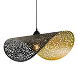 C-CRÉATION - Suspension NISLEY pour Utilisation en Intérieur - Métal - Style Industriel - D60 cm - 1 Ampoule 8 Watts pour Douille E27 - Noir