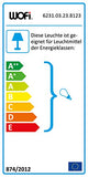 WOFI 6231.03.23.8123 Lampe suspendue, Métal, Marron
