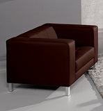 Relaxima Standing Fauteuil Fixe Bois Chocolat 97 x 89 x 71 cm