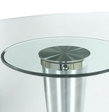 Alterego - Table à dîner design 'KRYSTAL' ovale en verre - 160x108 cm