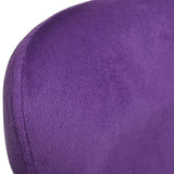 OUSEE Fauteuil pivotant en Forme d’œuf avec Coussin Violet Velours