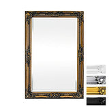 Rococo by Casa Chic - Grand Miroir Rectangulaire - Style Baroque Shabby Chic - 90x60 cm - Or