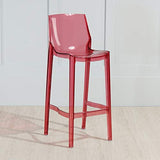 LEI ZE JUN Chaise Haute, Cuisine Restaurant café Tabouret Haut élégant Tabouret de Bar Transparent 0512 (Couleur : D, Taille : 65cm Seat Height)