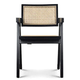 OPJET Chaise, Rotin, Noir, Midi