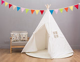 Small boy-100%Coton Tente Indienne de Jouet pour Enfants avec Fenêtre Dimensions:120 * 120 * 145cm