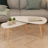vidaXL Ensemble de Tables Basses 2 pcs Table d'Appoint Bois de Pin Massif
