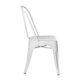 SKLUM Chaise LIX Blanc Salle à Manger Cuisine Style Industriel Finition Gloss
